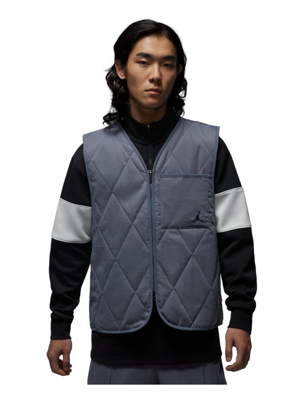 Nike Jordan Sport Men's XL Gray Quilted Therma-FIT Golf Gilet Vest New